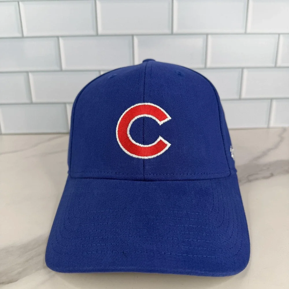 Chicago Cubs‎ Hat Cap Strap Back Youth Boys One Size Blue MLB Baseball 47 NWOT